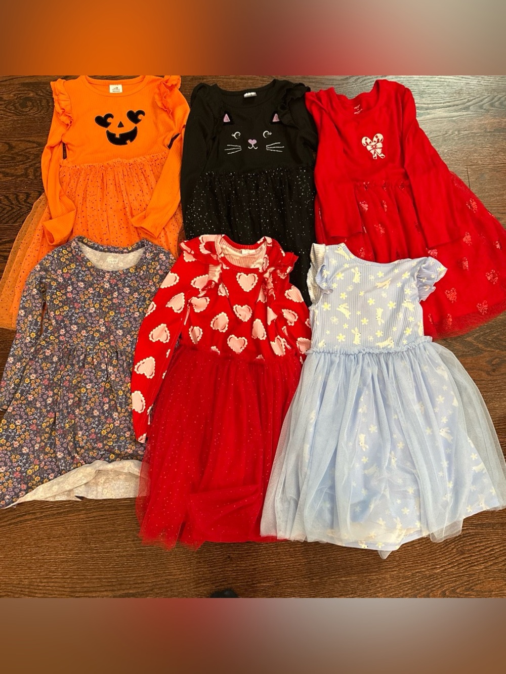 Bundle of 6 girls dresses 5T